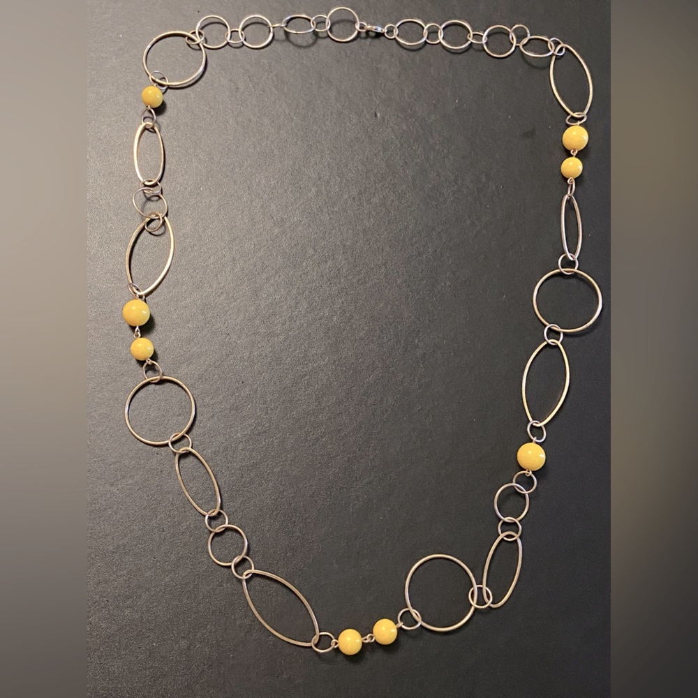 Yellow and gold necklace